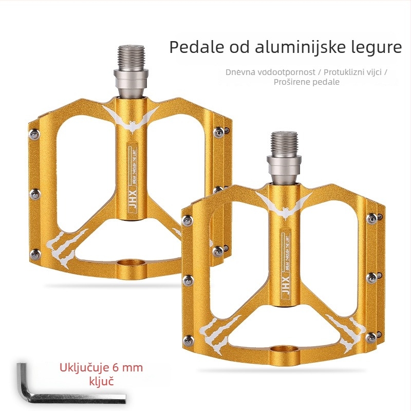 XT-1 Pedale za planinski bicikl od aluminijske legure — brzo oslobađanje, sklopiva, s ležajevima