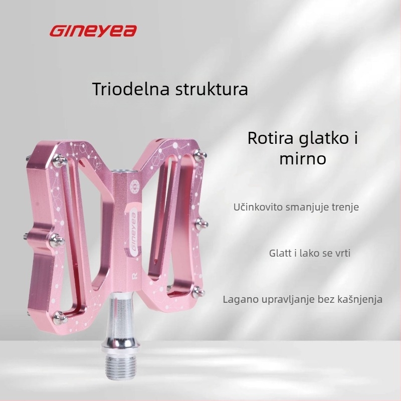 Pedale za bicikl – aluminijska legura, model K-m12s, marka Gineyea/Jingye, pogodne za bicikle, MTB, sklopive i cestovne bicikle