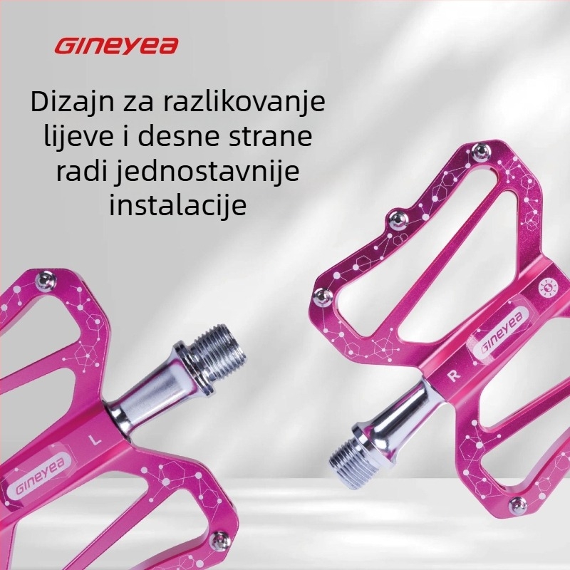 Pedale za bicikl – aluminijska legura, model K-m12s, marka Gineyea/Jingye, pogodne za bicikle, MTB, sklopive i cestovne bicikle