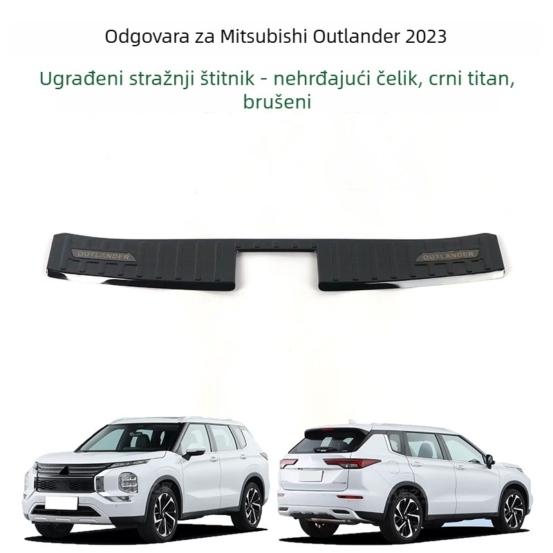 Nehrđajući čelični pragovi i pločica zaštite prtljažnika za Mitsubishi Outlander 2023