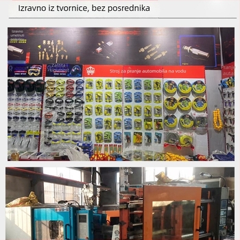 Visokotlačni set za pranje automobila, PP glava pištolja i PP držač, domet prskanja 8, težina 140 g