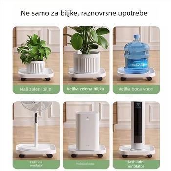 Tava/Držač za biljke s kotačićima, polipropilen, podna uporaba, kućno vrtlarenje, injekcijsko oblikovanje plastike