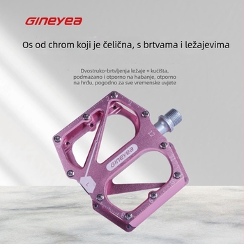 Pedale za planinski bicikl, široke, aluminijska legura, protuklizni, Model K–m9, za MTB, downhill i XC, prilagodljive