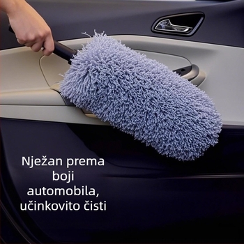 Okrugla mikrovlakana krpa za prašinu automobila, produživi wax mop, mekana četka za pranje automobila, okrugli mop