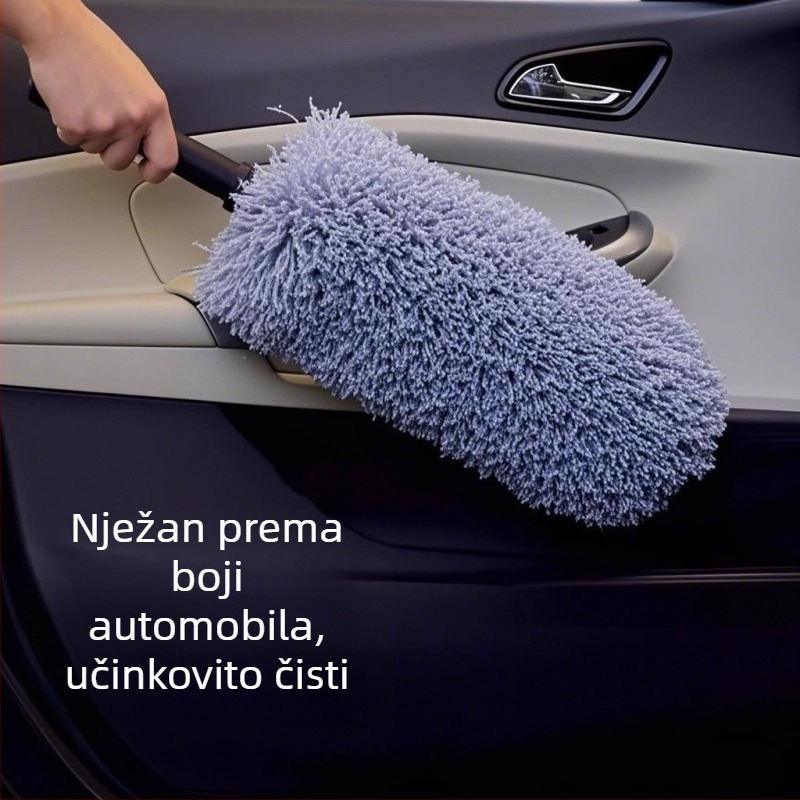 Okrugla mikrovlakana krpa za prašinu automobila, produživi wax mop, mekana četka za pranje automobila, okrugli mop