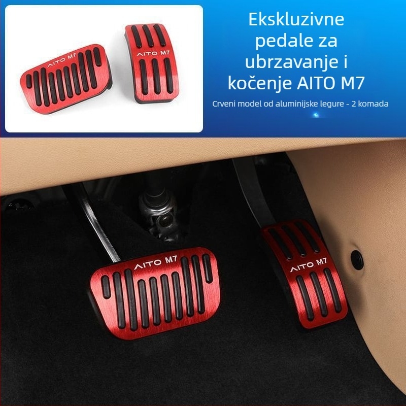 Set pedala od aluminijske legure za gas i kočnicu s automatskim mjenjačem, model 2022