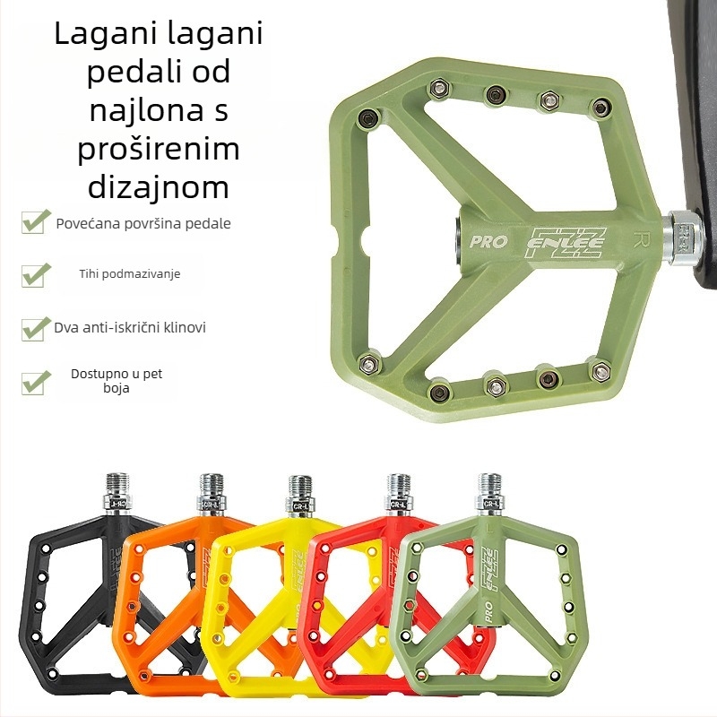 ENLEE F228-PRO Nylon pedale za planinski bicikl, široke, protuklizne