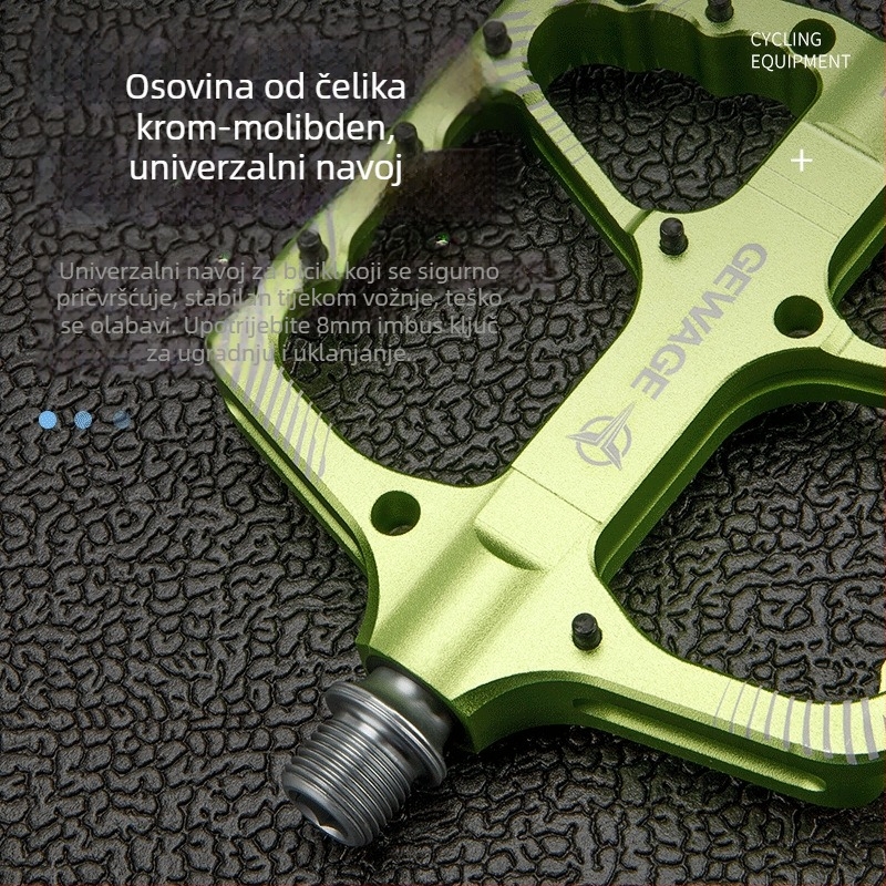 GEWAGE Pedale za bicikl od aluminijske legure, protuklizne, model Ge–x104