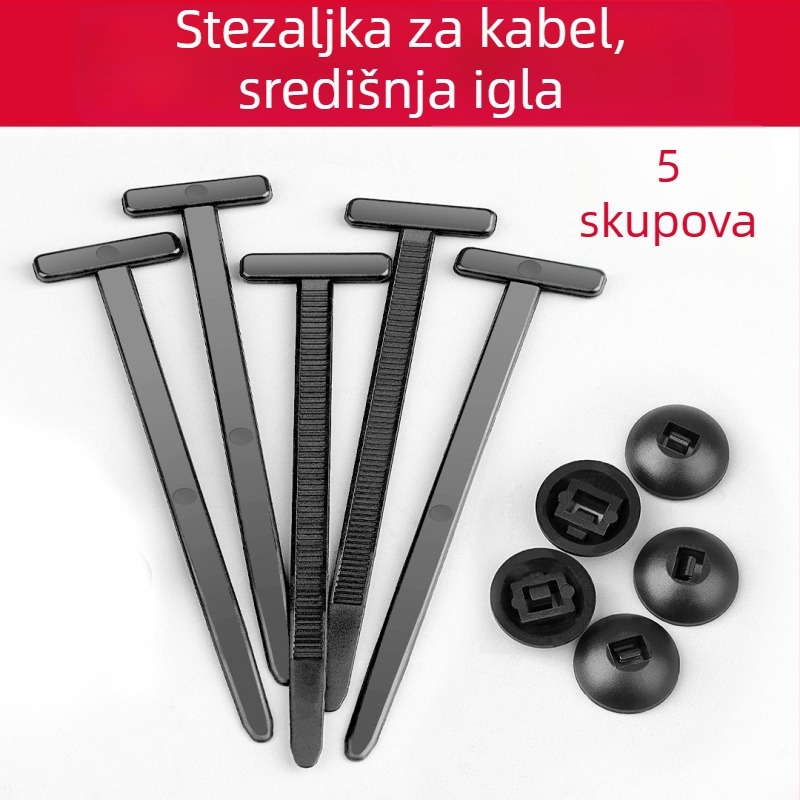 Kabelska kukica za pričvršćivanje kroz čavlić — višenamjenski držač za fiksiranje blatnika i prtljažnika