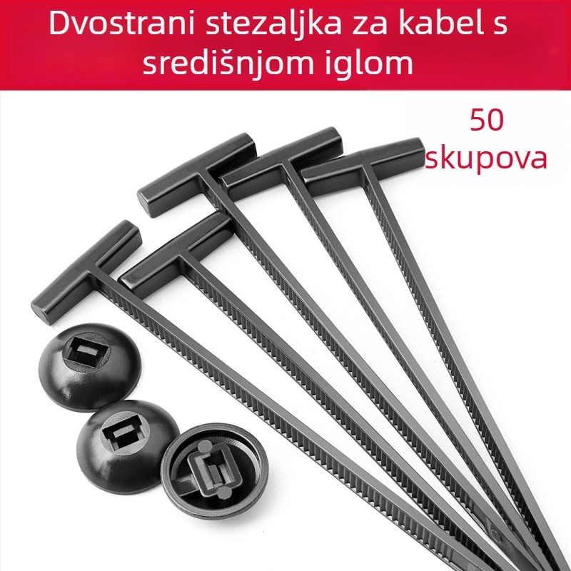Kabelska kukica za pričvršćivanje kroz čavlić — višenamjenski držač za fiksiranje blatnika i prtljažnika