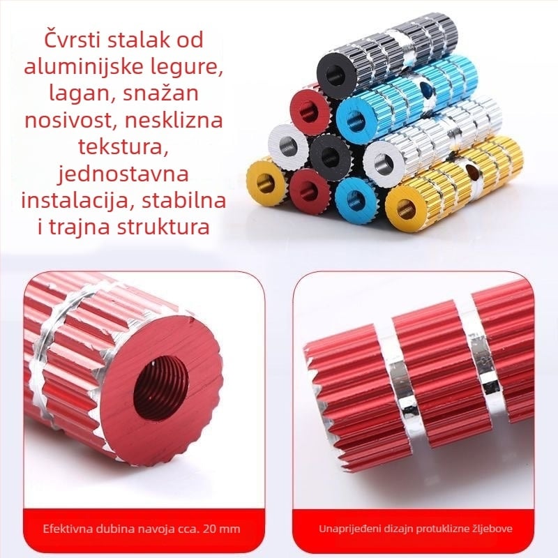 Pedale za stražnje sjedalo bicikla, aluminijska legura; marka: Other; bez obrade; bez uvoza