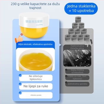 Drugo generacije biljni čistilni gel za prašinu u unutrašnjosti automobila i praznine između tipki – sveobuhvatni mekani gel za čišćenje
