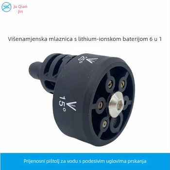 Bežični stroj za pranje automobila s litijskom baterijom, visokotlačna mlaznica 500 PSI, težina 56 g, marka Jukianjin