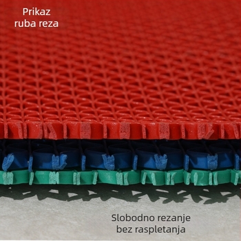 Vodootporna protuklizna PVC podna prostirka za bazene, kupaonice i kuhinje – debela, perforirani dizajn, potpuno pokriće