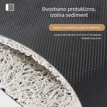 Crtić ulazna prostirka — simpatičan dizajn, PVC petljasti loopovi, kvadratni oblik, otporna na habanje