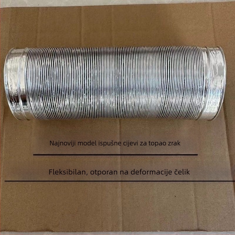 Diesel grijani parkirni grijač – izlazna cijev zraka od aluminijske folije, ispušna cijev, cijev toplog zraka — kompatibilan s grijanje na drva