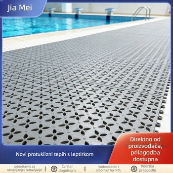Interlock PVC protuklizna odvodna prostirka za unutarnje i vanjske vodne parkove, mogućnost prilagođenog logotipa, prilagođavanja obrade, pogodna za bazene, svlačionice i tuševe