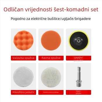 Set diskova za poliranje automobila od spužve – materijal: spužva, marka zk, bez prilagodbe