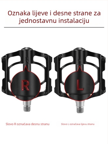Pedal za bicikl JT-002 – aluminijsko kućište, osovina od legirane čelika, pogodan za bicikl
