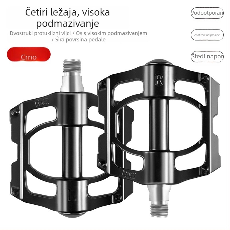Pedal za bicikl JT-002 – aluminijsko kućište, osovina od legirane čelika, pogodan za bicikl