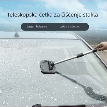 Teleskopska četka za stakla automobila, čišćenje i defogiranje, od plastike i aluminijske legure