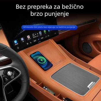 Xiangjie S9T silikonska podloga za bežično punjenje, protivklizna podloga za središnju konzolu i unutrašnjost automobila.