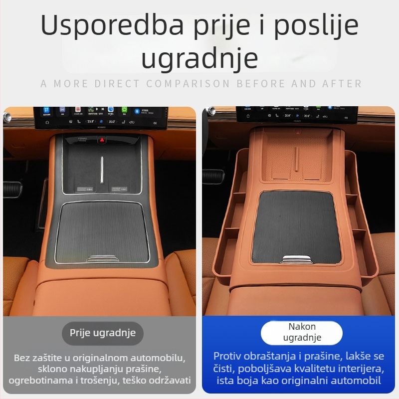 Xiangjie S9T silikonska podloga za bežično punjenje, protivklizna podloga za središnju konzolu i unutrašnjost automobila.