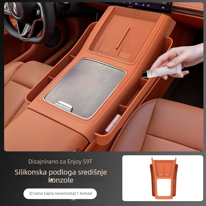 Xiangjie S9T silikonska podloga za bežično punjenje, protivklizna podloga za središnju konzolu i unutrašnjost automobila.