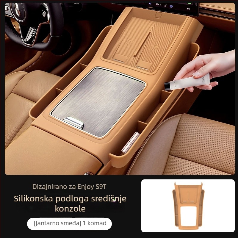 Xiangjie S9T silikonska podloga za bežično punjenje, protivklizna podloga za središnju konzolu i unutrašnjost automobila.