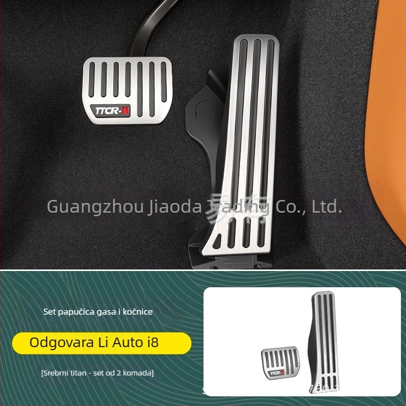 Aluminijski set protukliznih pedala za ubrzanje i kočenje, kompatibilan s Ideal i6/i8
