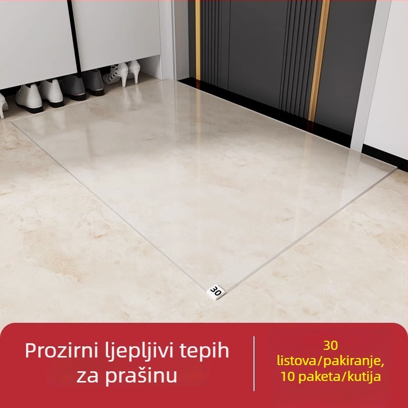 Jednokratna prostirka za prašinu za ulaz, TPE, kvadratnog oblika, protuklizna