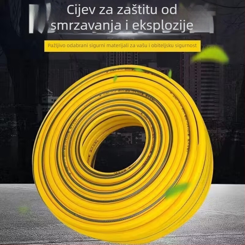 PVC cijev za vodeni pištolj visokog tlaka za pranje automobila; ekološki prihvatljivo, netoksično, UV otporno; maksimalna temperatura ulazne vode 50°C