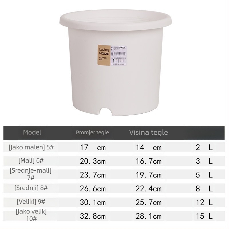 Cvjetni lonac četiri godišnja doba u nordijskom minimalističkom stilu, kreativni duboki Deepot lonac, veliki balkon za pothos, plastični