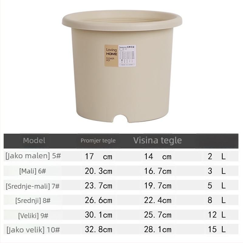 Cvjetni lonac četiri godišnja doba u nordijskom minimalističkom stilu, kreativni duboki Deepot lonac, veliki balkon za pothos, plastični