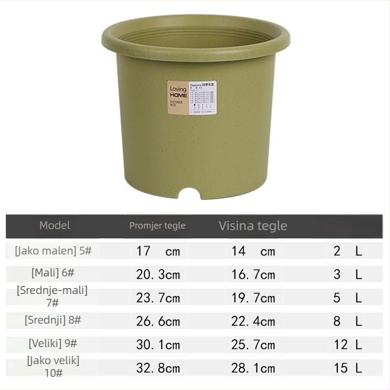 Cvjetni lonac četiri godišnja doba u nordijskom minimalističkom stilu, kreativni duboki Deepot lonac, veliki balkon za pothos, plastični
