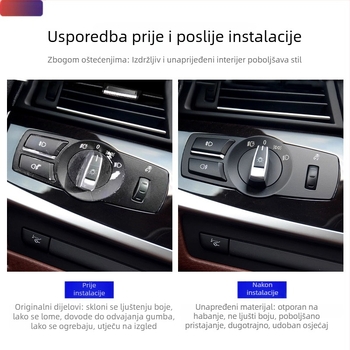 Extreme panel prekidača za svjetla za BMW 3. serije, 5. serije, 7. serije i X1, X3, X4 — plastična konstrukcija