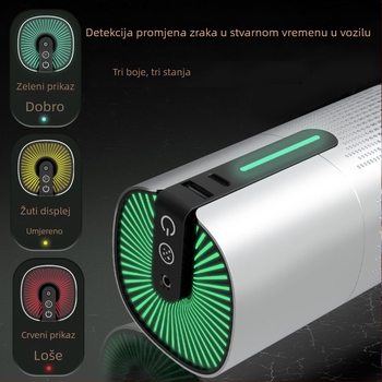 Automobilski pročišćivač zraka s negativnim ionima — uklanja formaldehid, protok zraka 50 m3/h, buka ispod 36 dB, pogodan za prostore do 10 m2