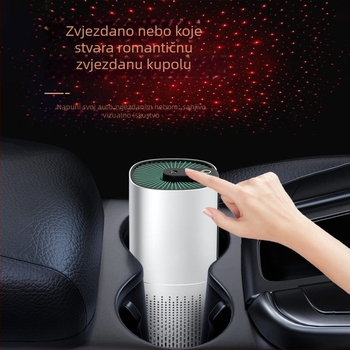 Automobilski pročišćivač zraka s negativnim ionima — uklanja formaldehid, protok zraka 50 m3/h, buka ispod 36 dB, pogodan za prostore do 10 m2