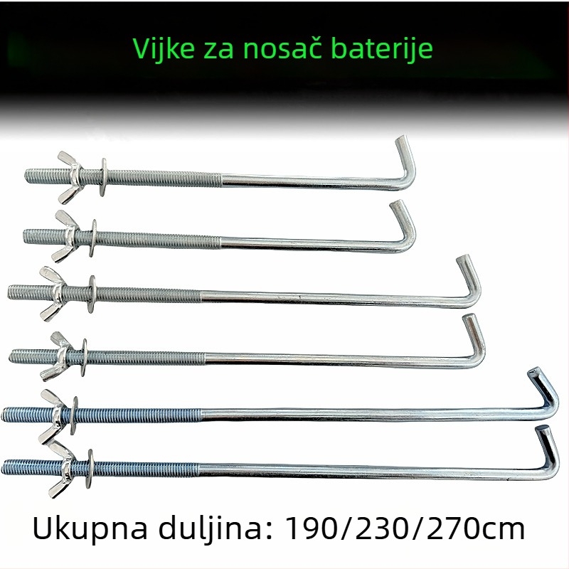 Držač baterije za auto i vijčani kuk – univerzalno, jednodijelna konstrukcija