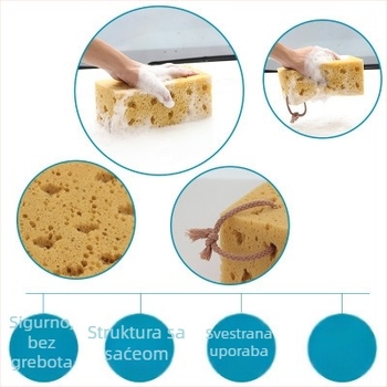 Spužva za pranje automobila s poroznom koralnom strukturom i poliesterom; visoka pjena, bez ogrebotina, dubinsko čišćenje