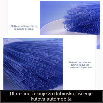 Četka za čišćenje automobila Angel Brush za uske udubine i zračne otvore, ABS plast + PET vlakna
