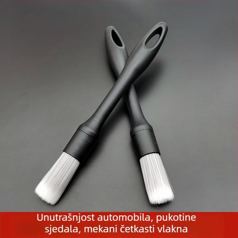 Četka za čišćenje unutrašnjosti automobila – za otvore klima uređaja i pukotine sjedala, detaljno čišćenje, mekane dlačice četke (Materijal: kemijska vlakna)