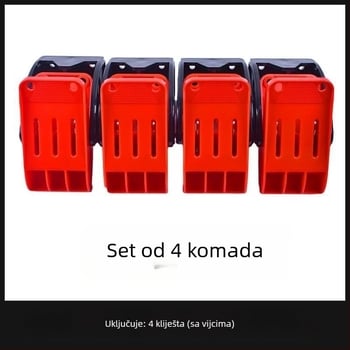 Debeli klip za čišćenje automobilske prostirke, zidni držač za pranje vozila — PP materijal, oprema za pranje vozila, ovlaštena privatna marka