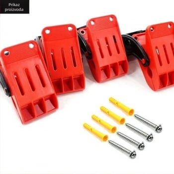 Debeli klip za čišćenje automobilske prostirke, zidni držač za pranje vozila — PP materijal, oprema za pranje vozila, ovlaštena privatna marka