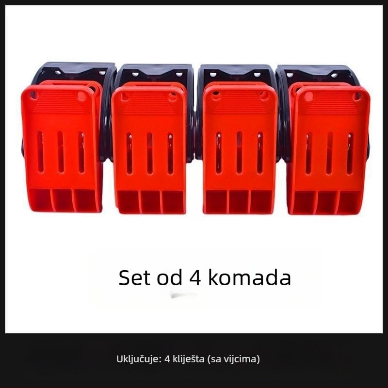 Debeli klip za čišćenje automobilske prostirke, zidni držač za pranje vozila — PP materijal, oprema za pranje vozila, ovlaštena privatna marka