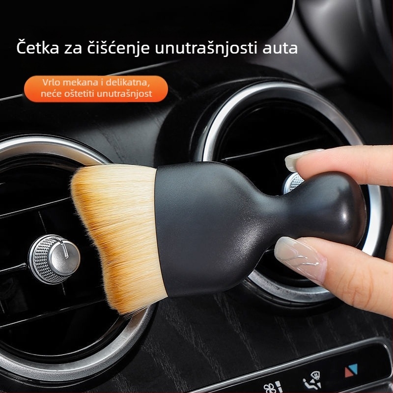 Mekana četka za čišćenje unutrašnjosti automobila za otvore za zrak i praznine među tipkama (materijal: PP; vrsta: četka za pranje automobila)