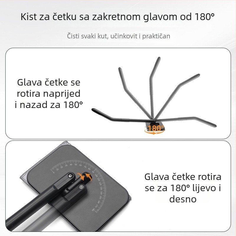 Četka za pranje unutarnjih stakala automobila, plastični materijal, brend Zhanjie, prilagodljivo