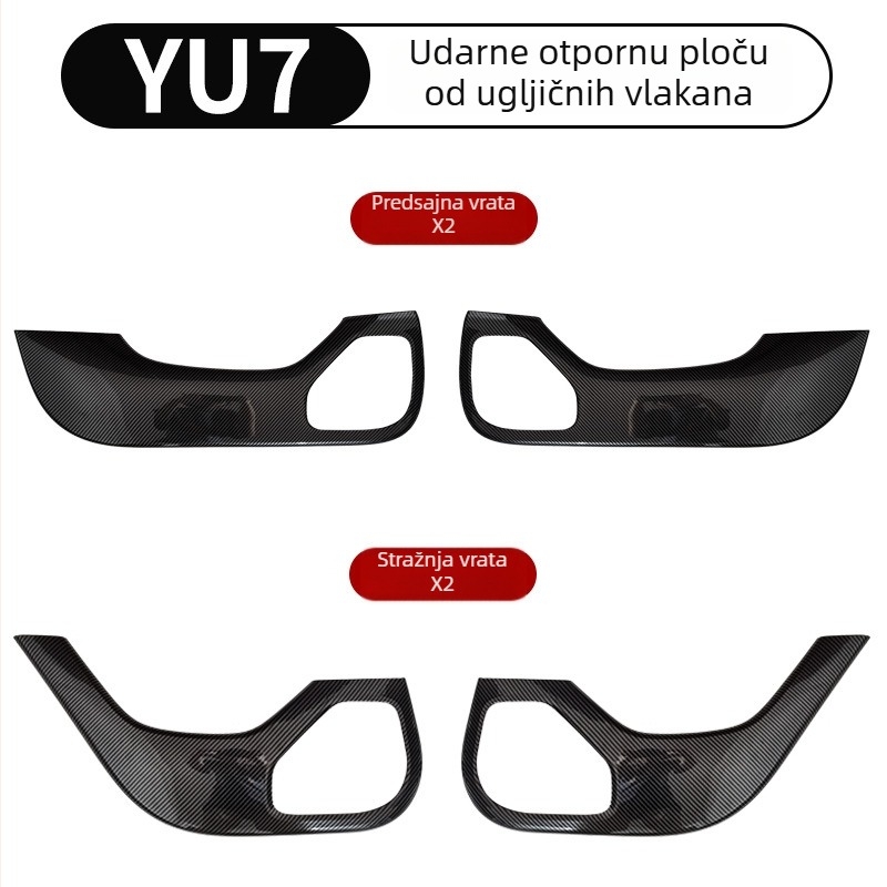 Zaštitni prag vrata automobila s karbonskim uzorkom za Xiaomi Yu7