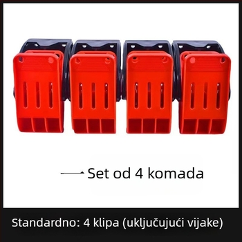 Clip za čišćenje automobilske prostirke, plastični, zidni držač za ručnike, Chi Weng