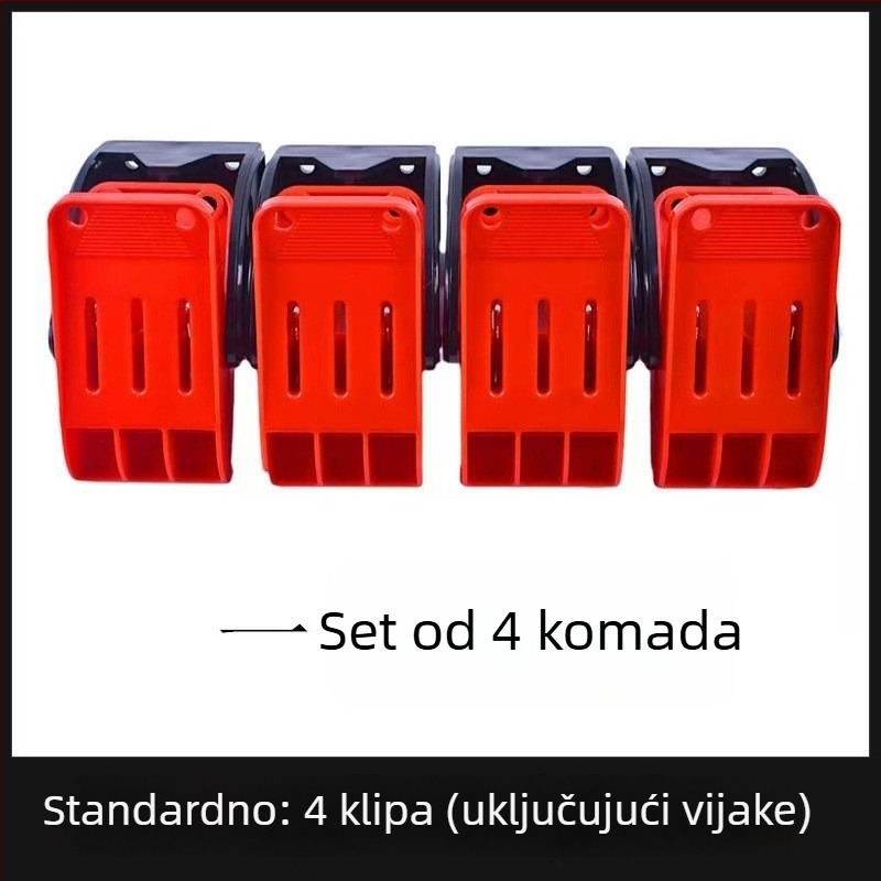 Clip za čišćenje automobilske prostirke, plastični, zidni držač za ručnike, Chi Weng